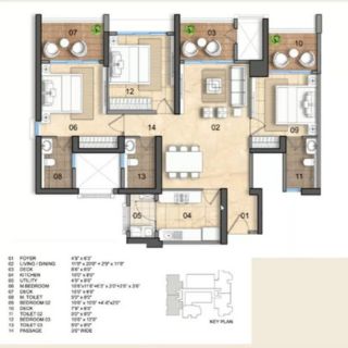 Arkade Karjat Neral 2 BHK Villas floor plan