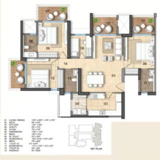 Arkade Karjat Neral 3 BHK Villas floor plan