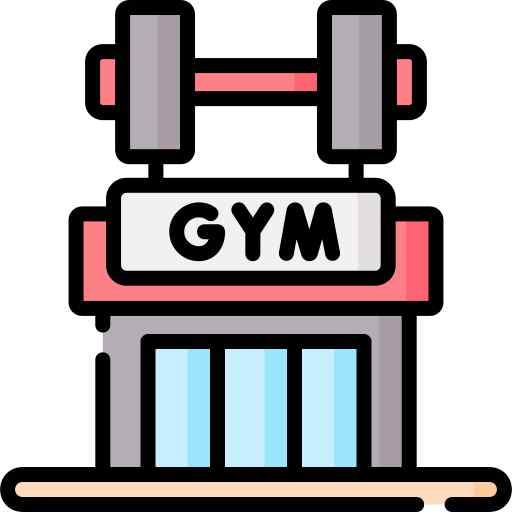 Fully equipped gym with modern machines for residents