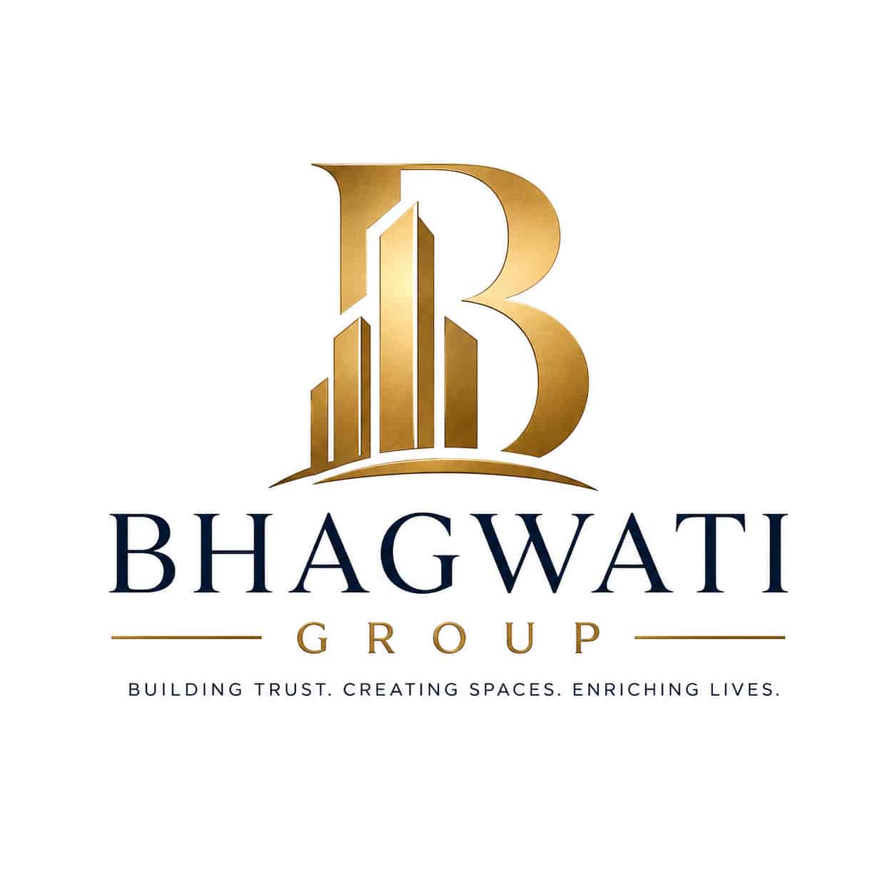 Bhagwati Group official logo for luxury apartments in Ghatkopar Mumbai