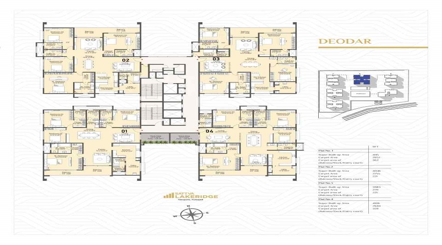 2 BHK floor plan Bhoomi Towers 1130 sqft