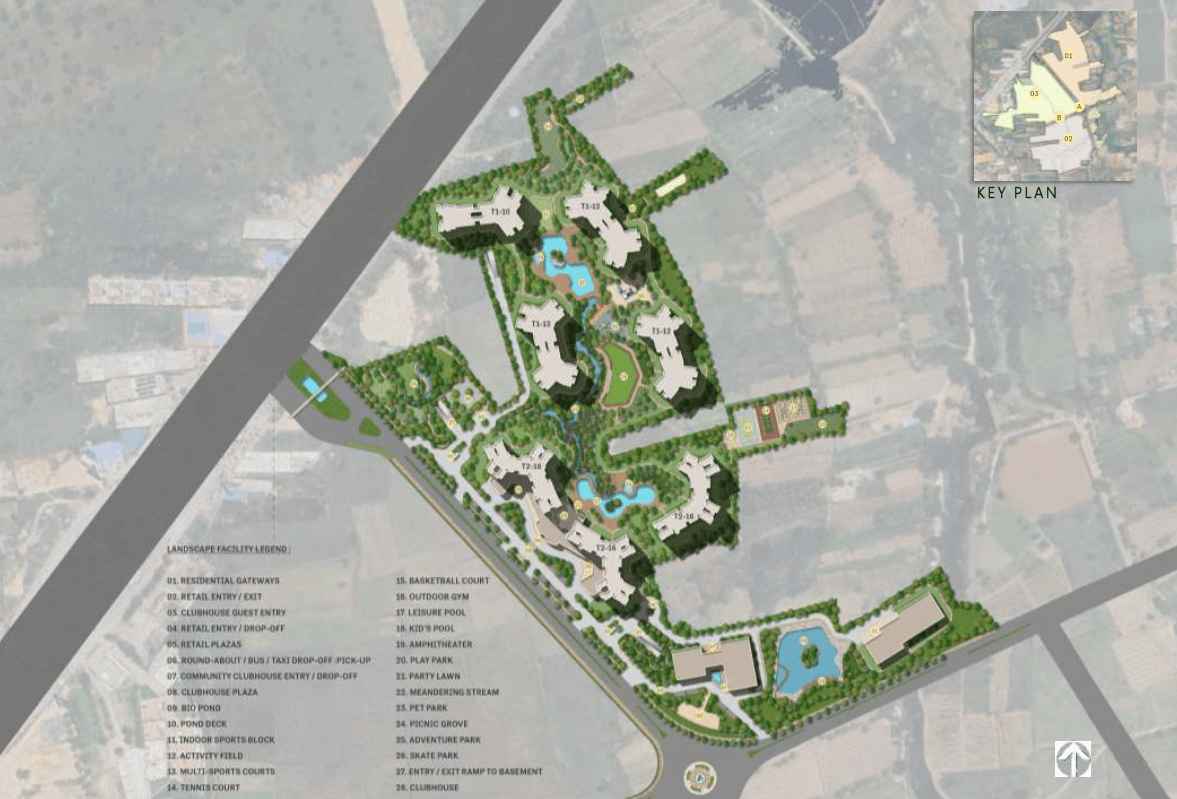 Birla Estates Vashi - Master plan showing the residential layout on a 3.06-acre site