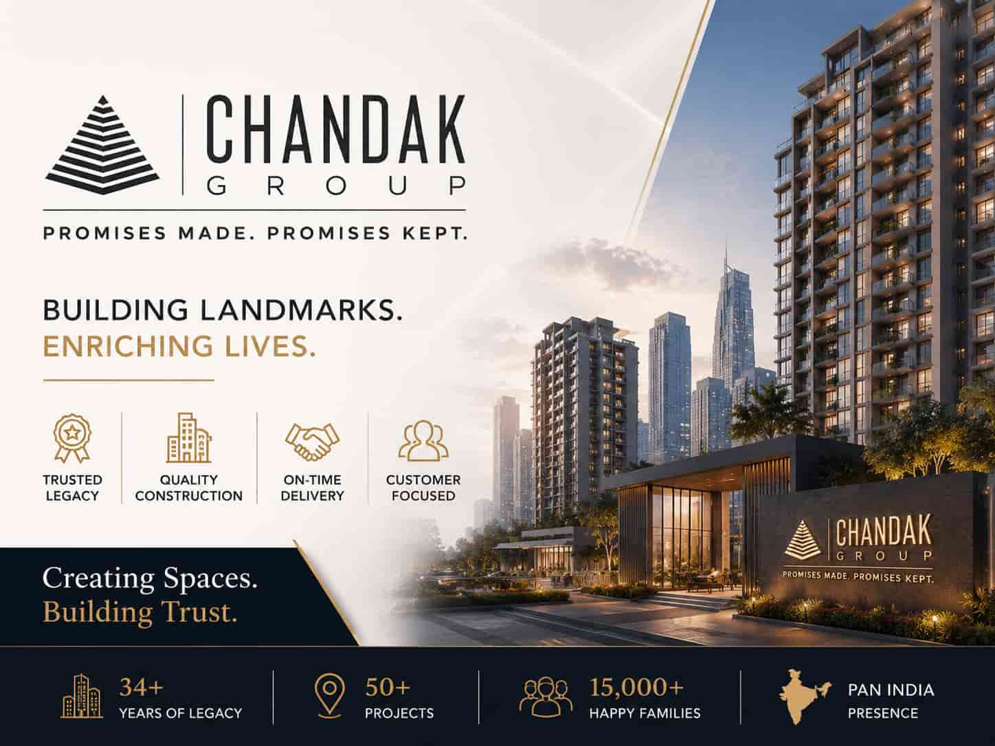 Chandak Group Logo - Developer of Chandak Bandra East Luxury Apartments