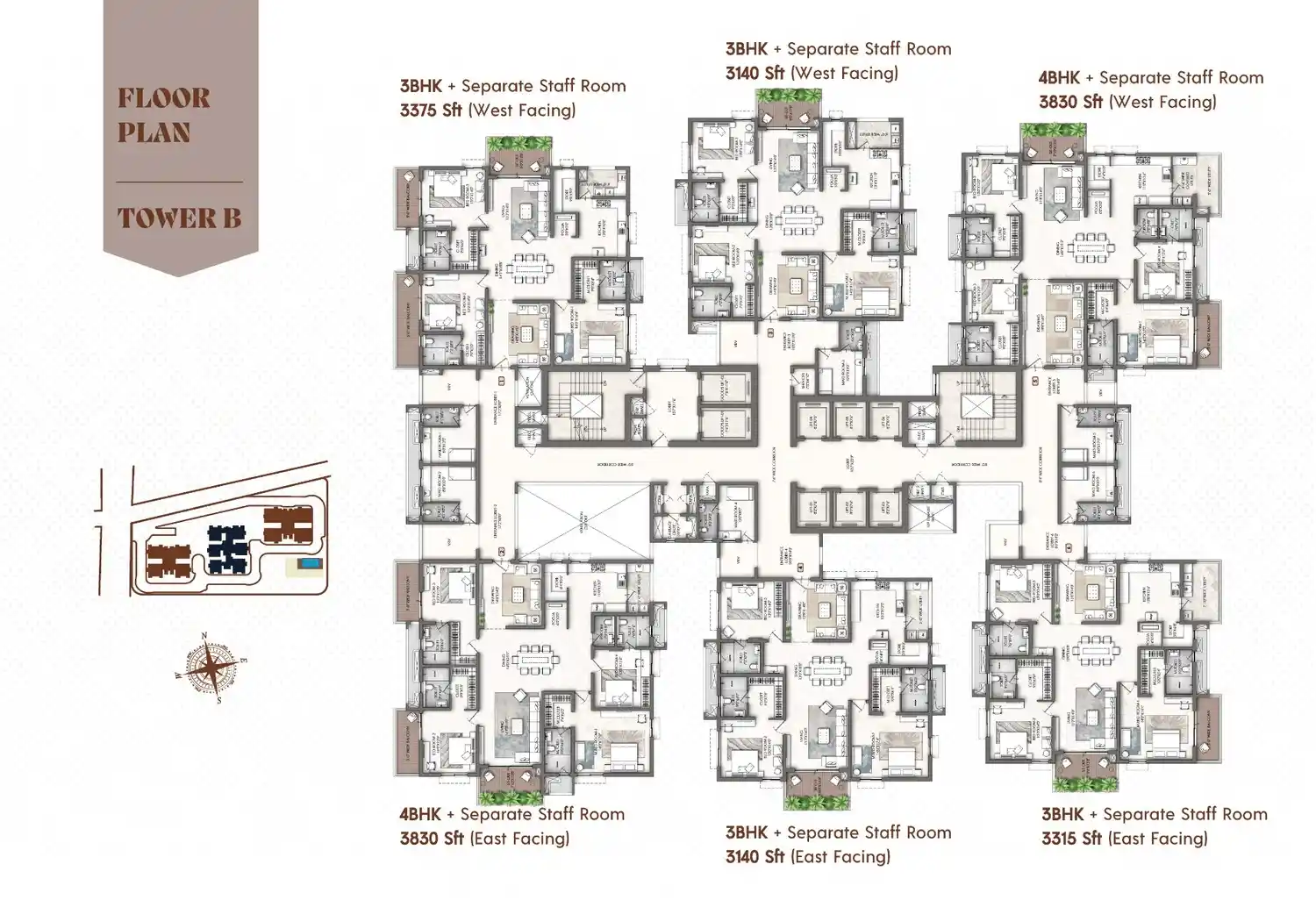 2 BHK floor plan Lotus Signature Andheri West