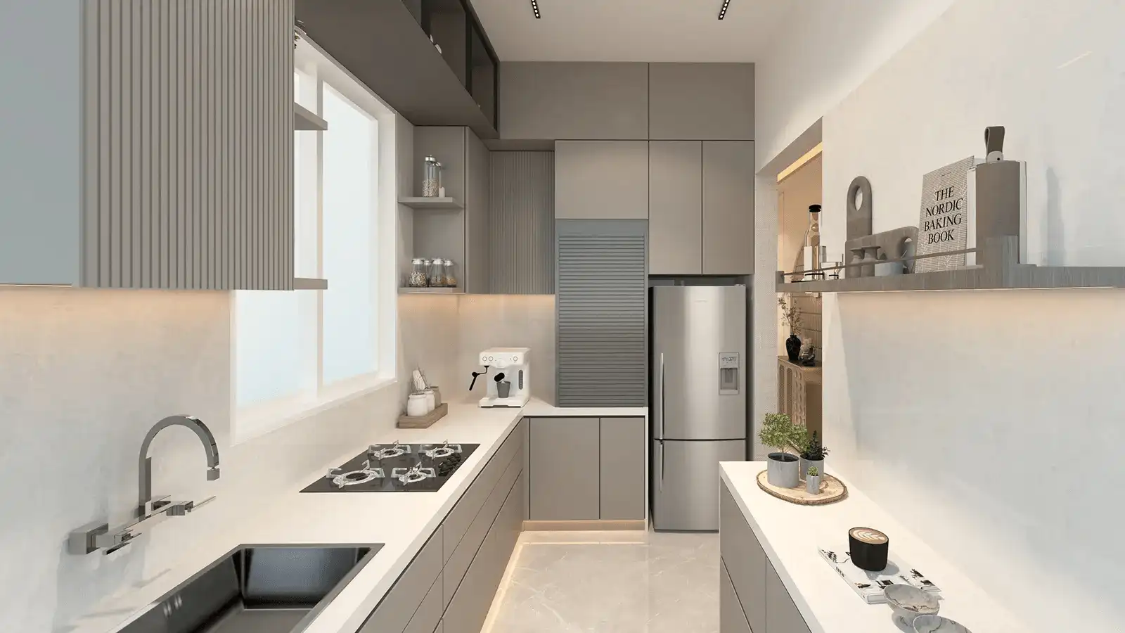 Modern modular kitchen design Lotus Signature Andheri West Mumbai