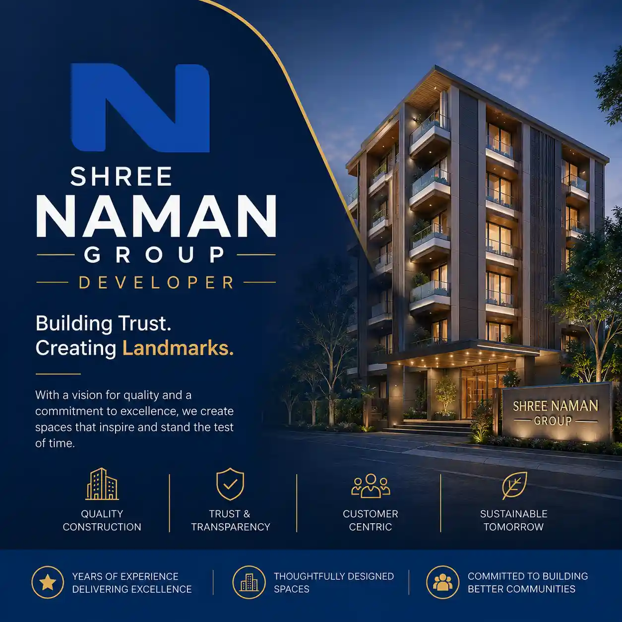Shree Naman Group logo and brand image