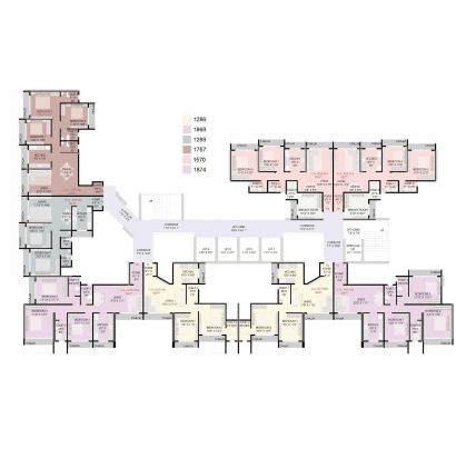 Sample floor plan for 3 BHK at Prestige Versova Mumbai