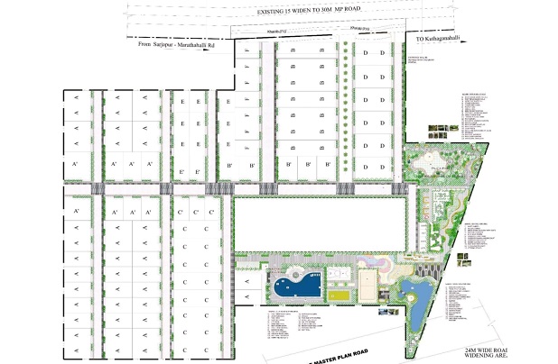 Master plan layout of Prestige Versova Mumbai