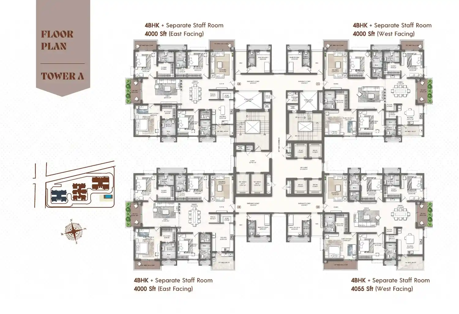 Premium apartment layout at Raymond Parel