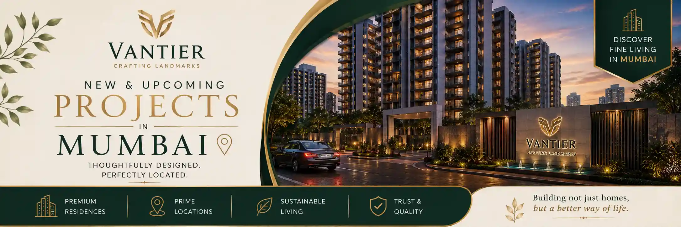 Vantier new projects in Mumbai banner image