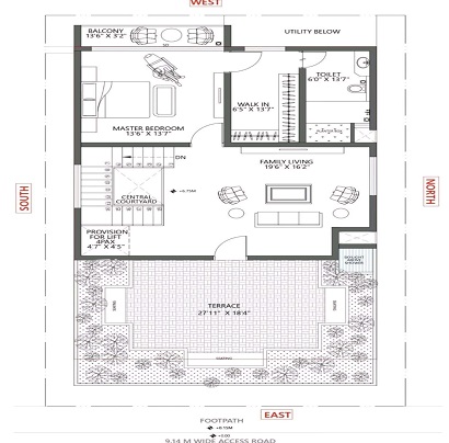 Godrej Trilogy Seaturf floor plan 1